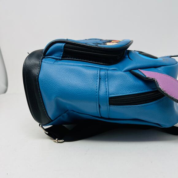 NEW! Bioworld Lilo & Stitch Mini Backpack Blue Bag Wallet - Picture 4 of 9